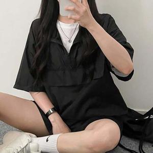 여자 러닝 운동 용 헬스 반팔 아노락 바람막이 집업