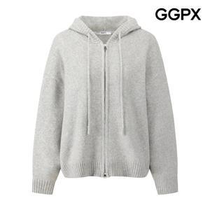 GGPX  울 집업 후드 니트 가디건 GQ1KG002F