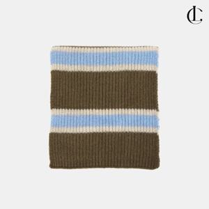 엘케이트 여자 겨울 데일리 목도리 롱 줄무늬 스카프 단가라 울100 머플러 LNGOM003