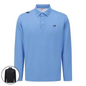 [마스터바니] 남성 숄더 로고 테이프 피케 긴팔 티셔츠 411F1TO103