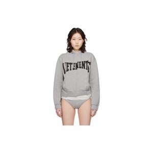 베트멍 후드 그레이 컷 업 로고 후디 261669F097006