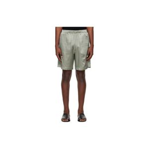 드리스반노튼 반바지 그린 비스코스 코튼 쇼츠 261358M193030