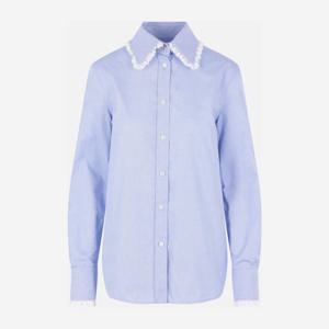 발렌티노 레이스 트림 포인티드 칼라 옥스포드 셔츠 8B3AB885 A