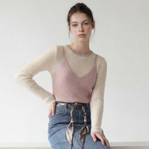 FOCUS  컬러 뷔스티에 레이어드 니트 PBVFF6S1KT2051