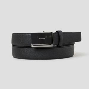 [빈폴] 빈폴 체크 자동 버클 벨트 - 블랙 BE6182M325