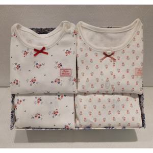 쇼콜라 플루이로즈내의2종세트 (TNPRXS599F)봄가을여아실내복출산백일돌선물