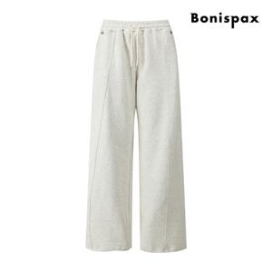 보니스팍스  아일렛 와이드 스웨트 밴딩 팬츠 XQ1PT007M0