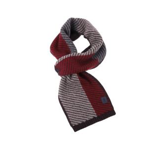 [레노마(셔츠)]밴브루  캐시미어100 사선컬러블록 양면 쁘띠머플러 BPFTM1007WN