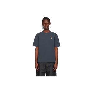 Maison Kitsune 티셔츠 네이비 드레스드 폭스 컴포트 티셔츠 261389M213039