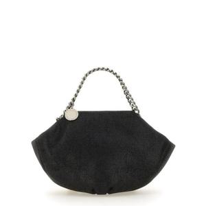 스텔라 매카트니 여성 블랙 하프문 토트백 7B0076_W91321000