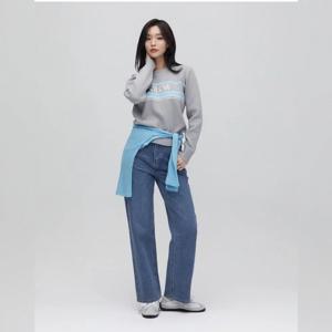 플라스틱아일랜드  (PS7DP262) BEIGE 스트레이트핏 데님 팬츠