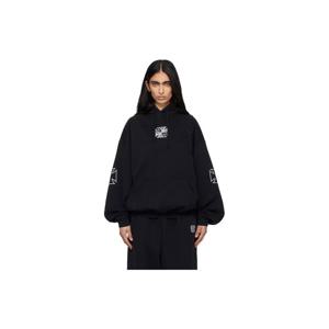 베트멍 후드 블랙 트리플 바이커 크로스 로고 후디 261669F097004