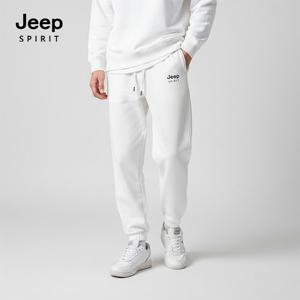 JEEP SPIRIT 지프로고 트레이닝 조거팬츠 화이트 (JSSPPT246)