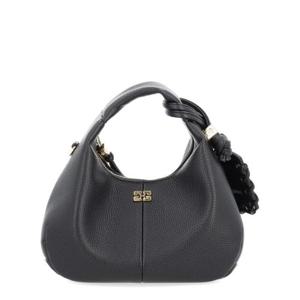 가니 여성 블랙 HOBO 스몰 호보백 A6976_099