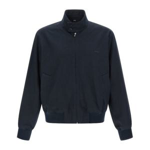 아페쎄 로고 자수 하이넥 블루종 COHLCH32047 IAK