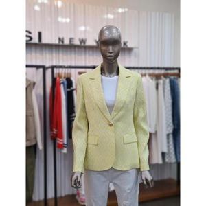 제시뉴욕 세이브존05 다이아패턴 원버튼 재킷 JE2-SZNSJP0580YLM