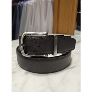 [레노마수동벨트] RQSBE1-305BK 소가죽100 롱사이즈 리버시블 [폭3cm 길이130cm내외 [최대43인치용]