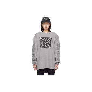 베트멍 티셔츠 네이비 바이커 크로스 와플 티셔츠 261669F110013