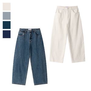 남자 사계절 빈티지 와이드 청 데님팬츠 SG-JEA-Q085-진청