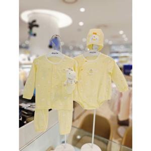 [압소바 의류] 두기코튼모달 슈트내의딸랑이세트 신생아선물(26년봄신상) (A2A110625)