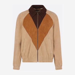 발렌티노 V-쉐이프 인레이 스웨이드 재킷 8V3NB00V B8JD8X