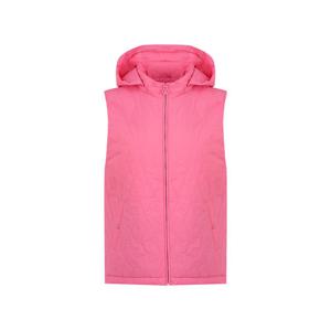 크로커다일레이디 후드 탈부착 물결 사시선 패딩 베스트 CLESVT101