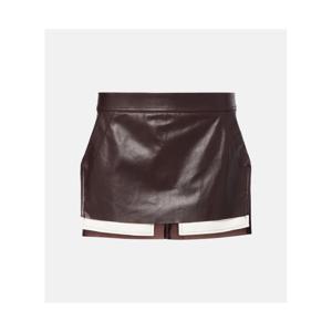 릭오웬스 Fog 레더 미니스커트 P01137335