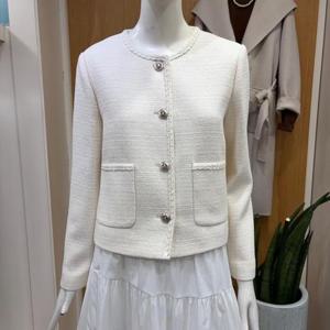 클리지 DP01 라운드 심플 트위드 자켓 CQ2WJK01