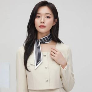 플라스틱아일랜드  (PS1AM201) 스트라이프 트윌리 스카프