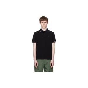 몽클레어 폴로셔츠 블랙 로고 패치 코튼 폴로 셔츠 261111M212000