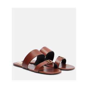 생로랑 Cassandre 레더 샌들 P01135921