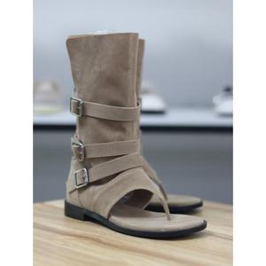 바이로쏘 세이브존06 쪼리 버클 롱기장 워머 2cm 샌들 부츠 (BY)26S1300J3CD2