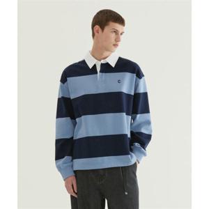 커버낫 COVERNAT 스몰 C 로고 럭비 맨투맨 블루 CO2601CR21BL 344768