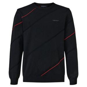 [와이드앵글]남성 TO 조직 믹스 라운드 풀오버 스웨터 WMP26K11Z1