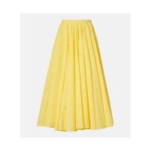 쟈크뮈스 Paysan 어시메트릭 코튼 블렌드 스커트 P01126325