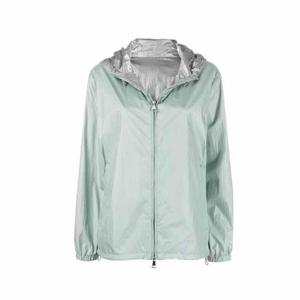 몽클레어 쥬케 실버 로고 후드 자켓 에메랄드 여성 1B00007 595Q3 715