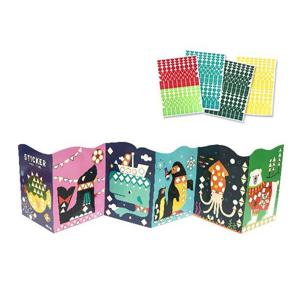 [블루마토]도형 모자이크 스티커북-바다동물 (MDS002)