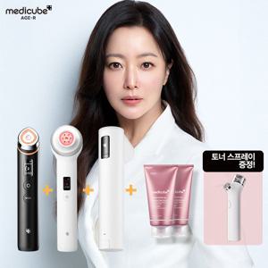 메디큐브 에이지알 하이포커스샷 플러스 화이트+울트라튠+부스터프로 블랙+토너스프레이