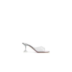 26 SS Amina Muaddi 루피타 글라스 오픈 토 뮬 SL017070P001 TP450671310