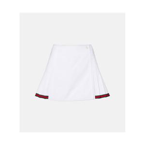 구찌 Web Stripe 코튼 포플린 미니스커트 P01119266