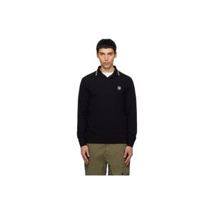 스톤아일랜드 폴로셔츠 블랙 2200012 오가닉 코튼 피케 폴로 셔츠 261828M212004