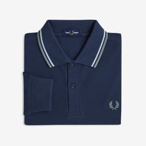 [공식][M3636] 롱 슬리브 트윈 팁 프레드페리 셔츠 - 다크에어포스/라이트아이스/베이리프 AFPM2533636-Z47