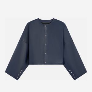 셀린느 폴리스 블루 가죽 재킷 RV14O 1437FZI5