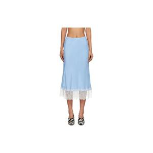모스키노 스커트 블루 하보타이 미디 스커트 261720F092000