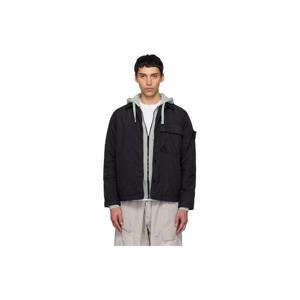 스톤아일랜드 재킷 블랙 1200002 가먼트다잉 크링클랩스 셔츠 재킷 261828M180002