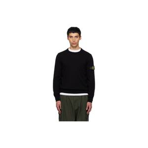 스톤아일랜드 티셔츠 블랙 5100053 소프트 오가닉 코튼 스웨터 261828M201009