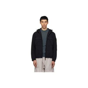 스톤아일랜드 재킷 블랙 4100077 오가닉 코튼 트윌 재킷 261828M180033