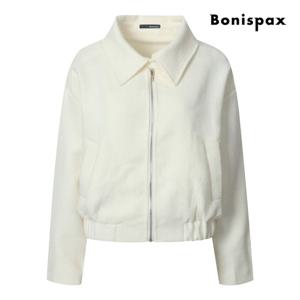 보니스팍스  트위드 밴딩 지퍼 점퍼 (XQ2JP007M0)