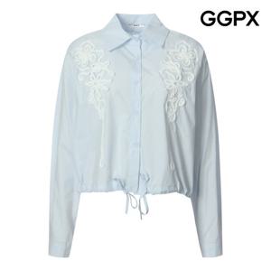 GGPX  카라넥 포인트 우먼 스트링 블라우스 (GQ2SH039F)