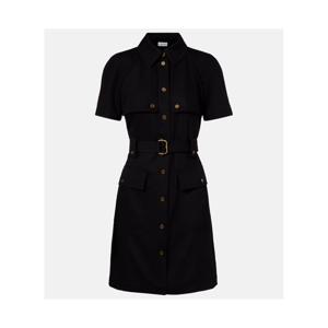 버버리 벨티드 울 셔츠 드레스 P01143360